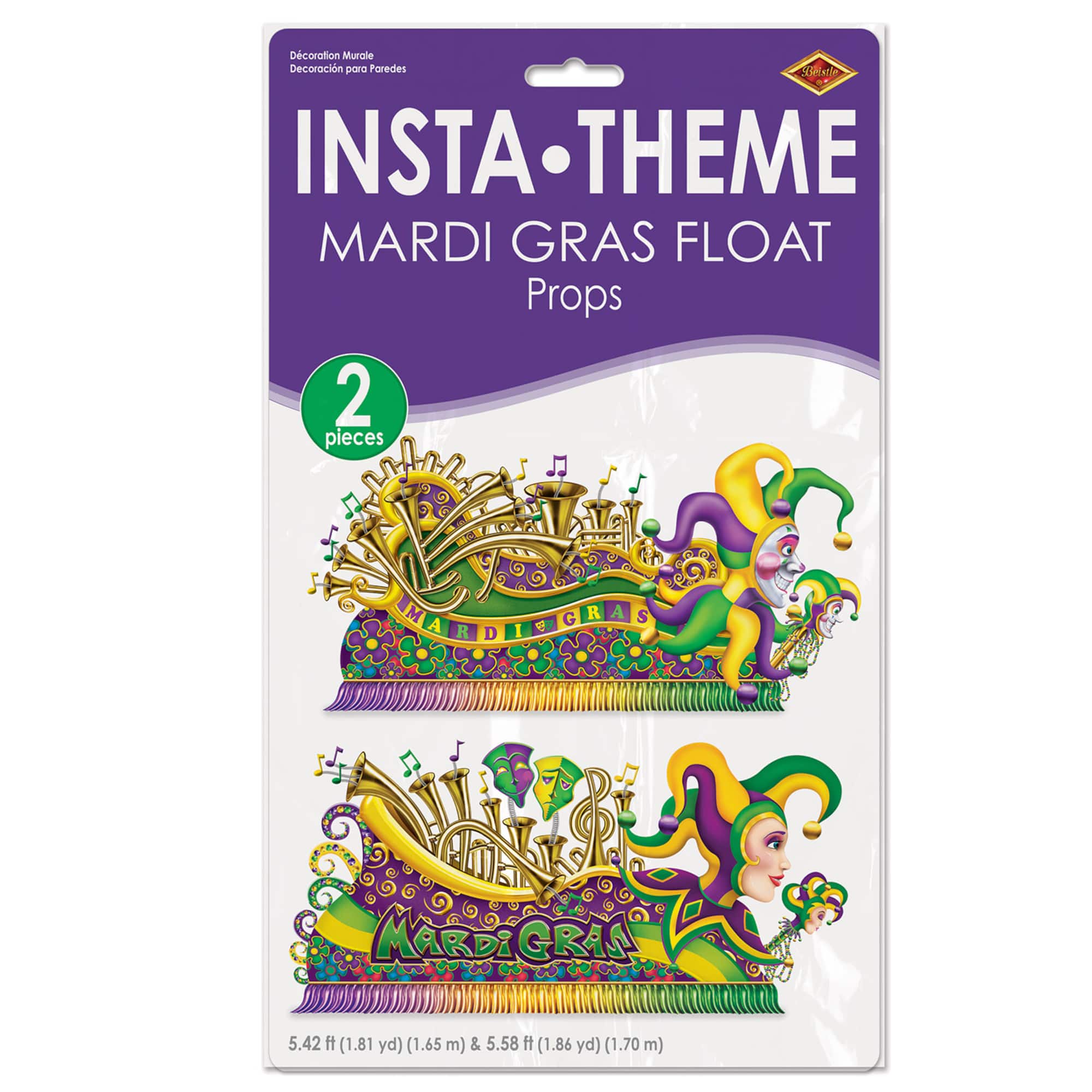 Beistle Mardi Gras Float Props Set